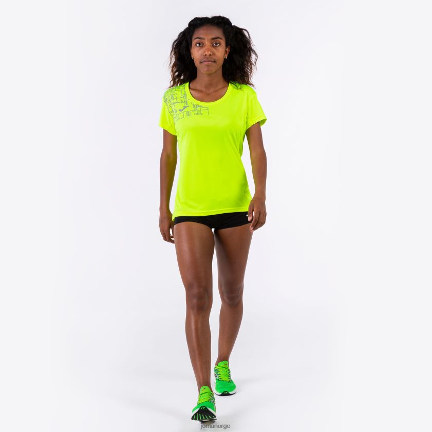 nei Joma skjorte kortermet elite viii fluorescerende gul FBD0T01838 kvinner