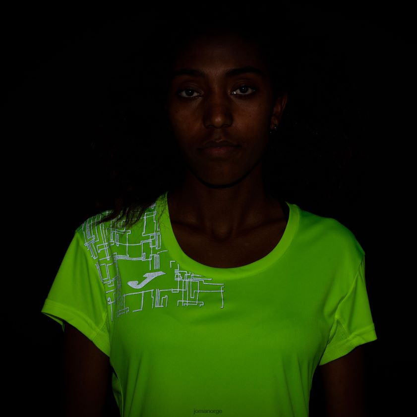nei Joma skjorte kortermet elite viii fluorescerende gul FBD0T01838 kvinner