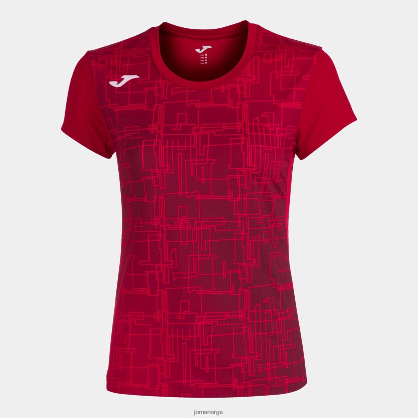 nei Joma skjorte kortermet elite viii rød FBD0T03696 kvinner