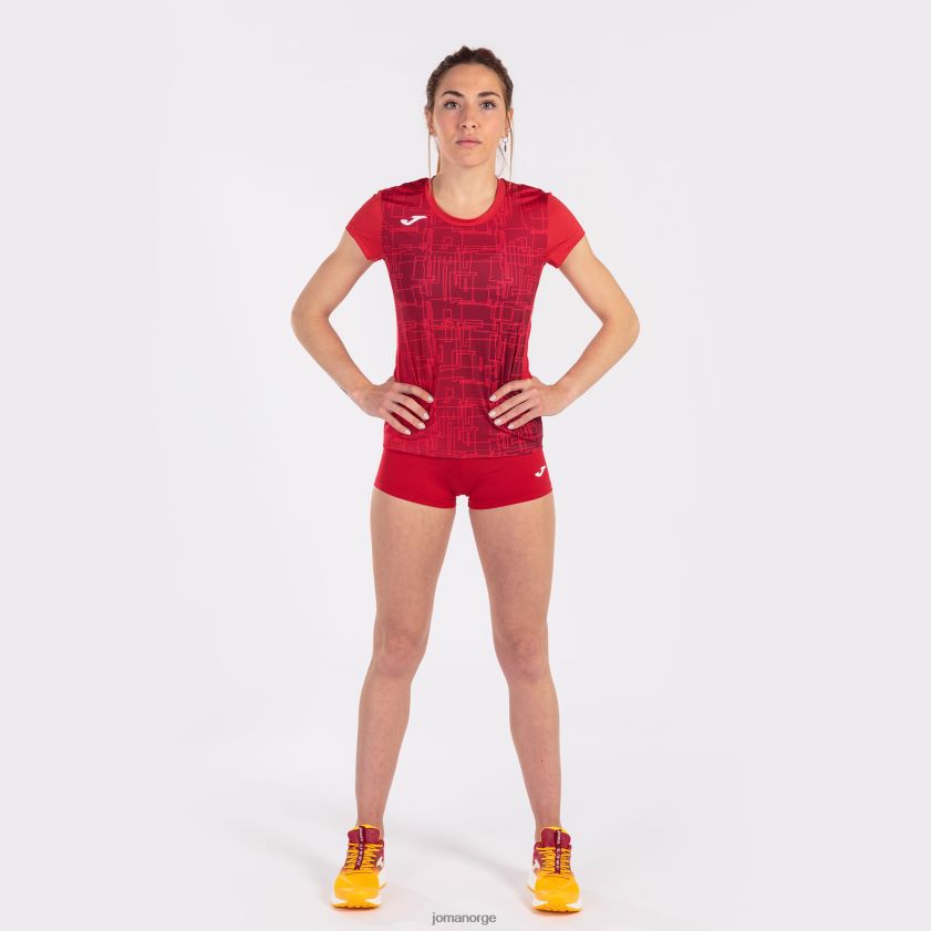 nei Joma skjorte kortermet elite viii rød FBD0T03696 kvinner