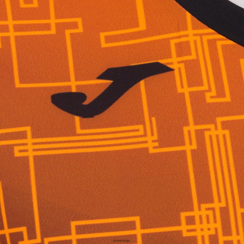 nei Joma skjorte kortermet elite viii svart oransje FBD0T01893 kvinner