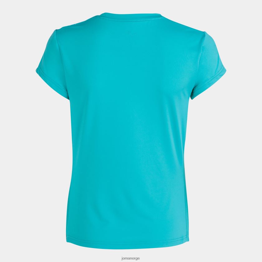 nei Joma skjorte kortermet elite viii turkis FBD0T02582 kvinner