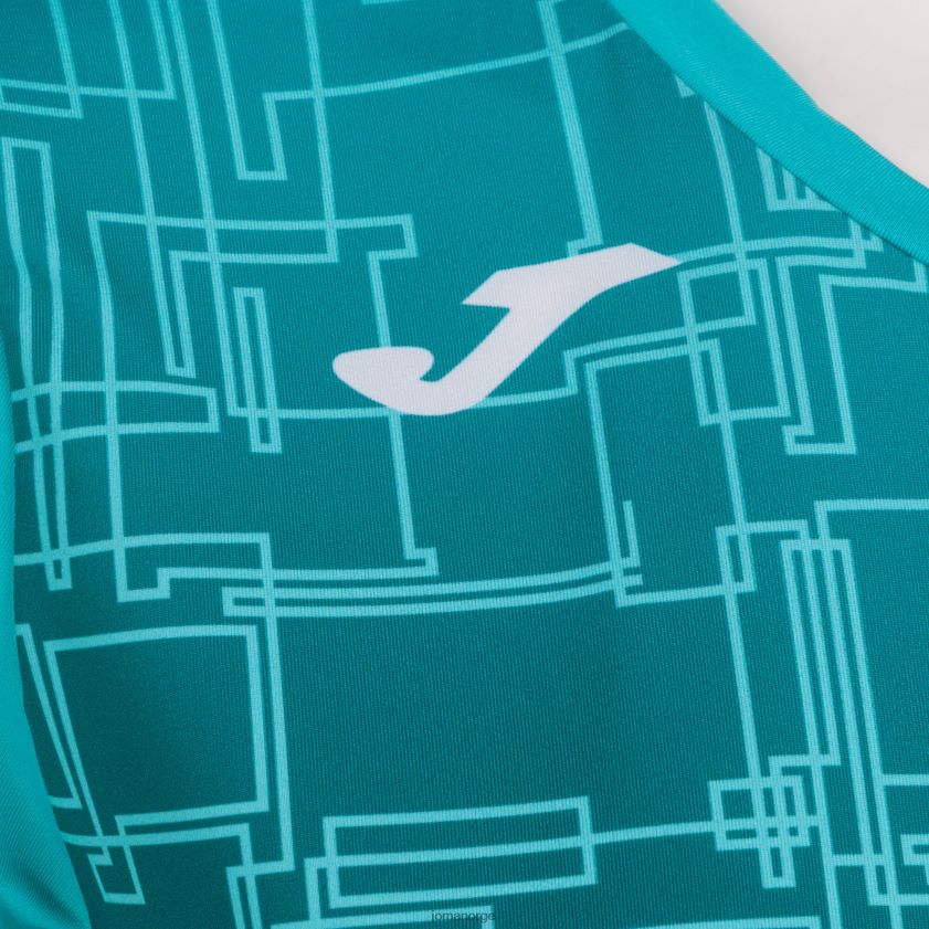 nei Joma skjorte kortermet elite viii turkis FBD0T02582 kvinner