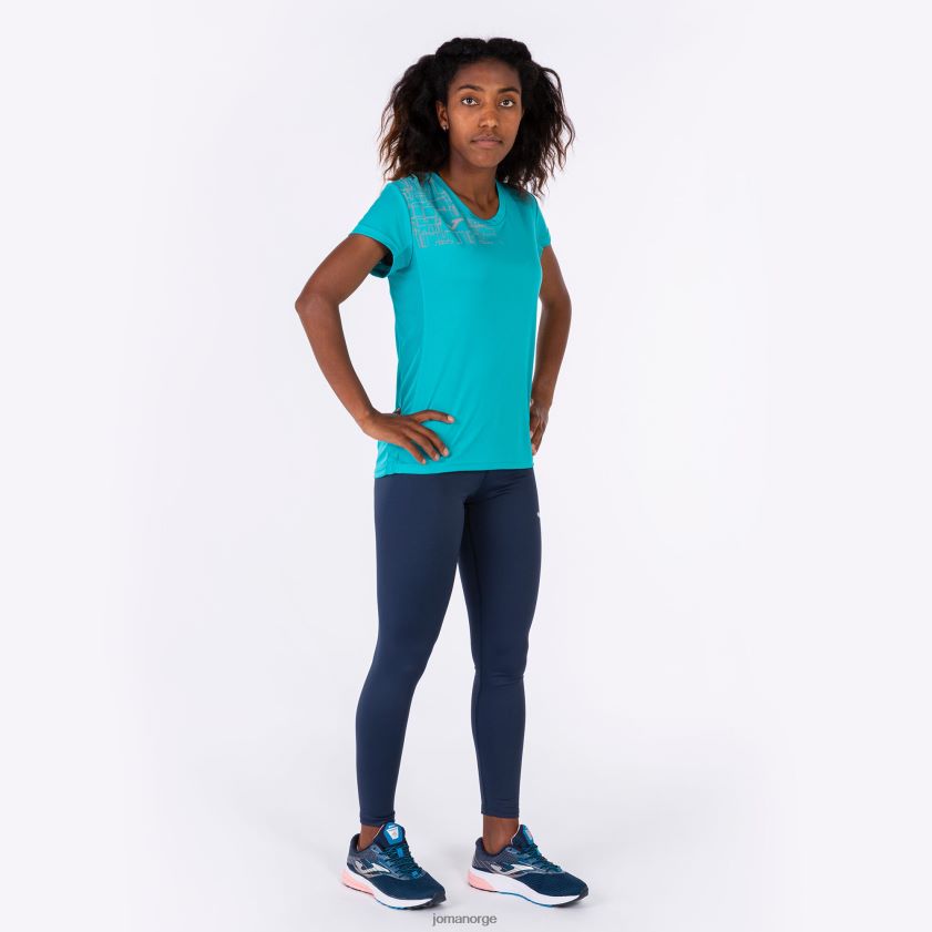 nei Joma skjorte kortermet elite viii turkis FBD0T03709 kvinner