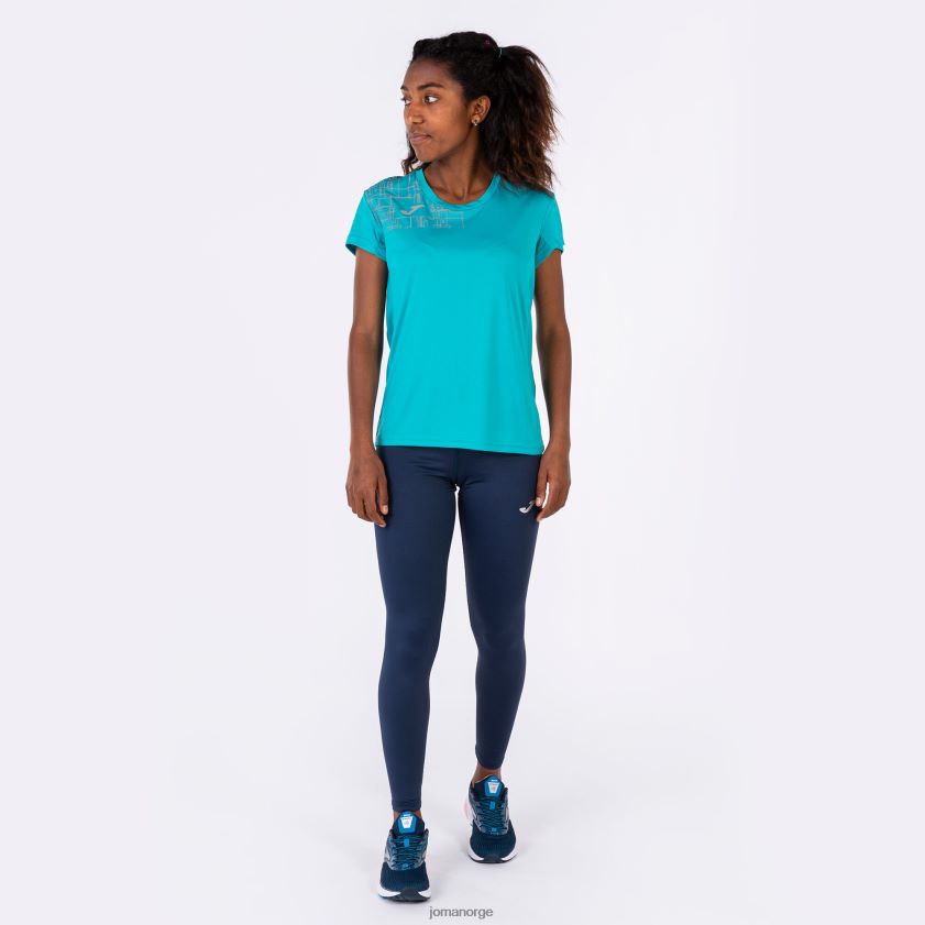 nei Joma skjorte kortermet elite viii turkis FBD0T03709 kvinner