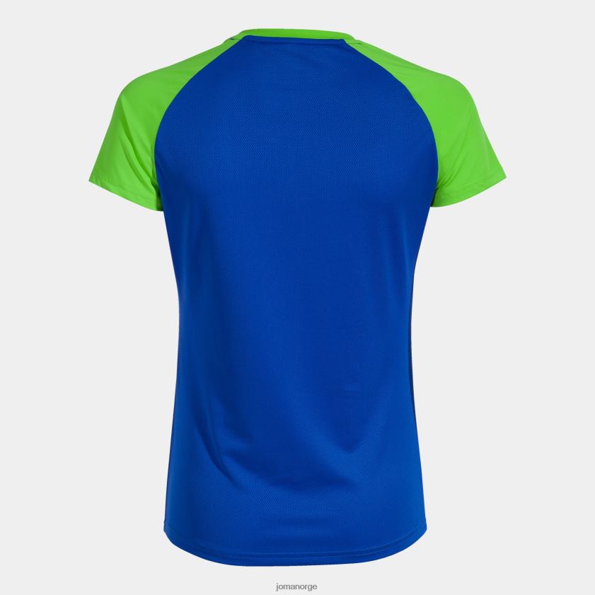 nei Joma skjorte kortermet elite x kongeblå fluorescerende grønn FBD0T01763 kvinner