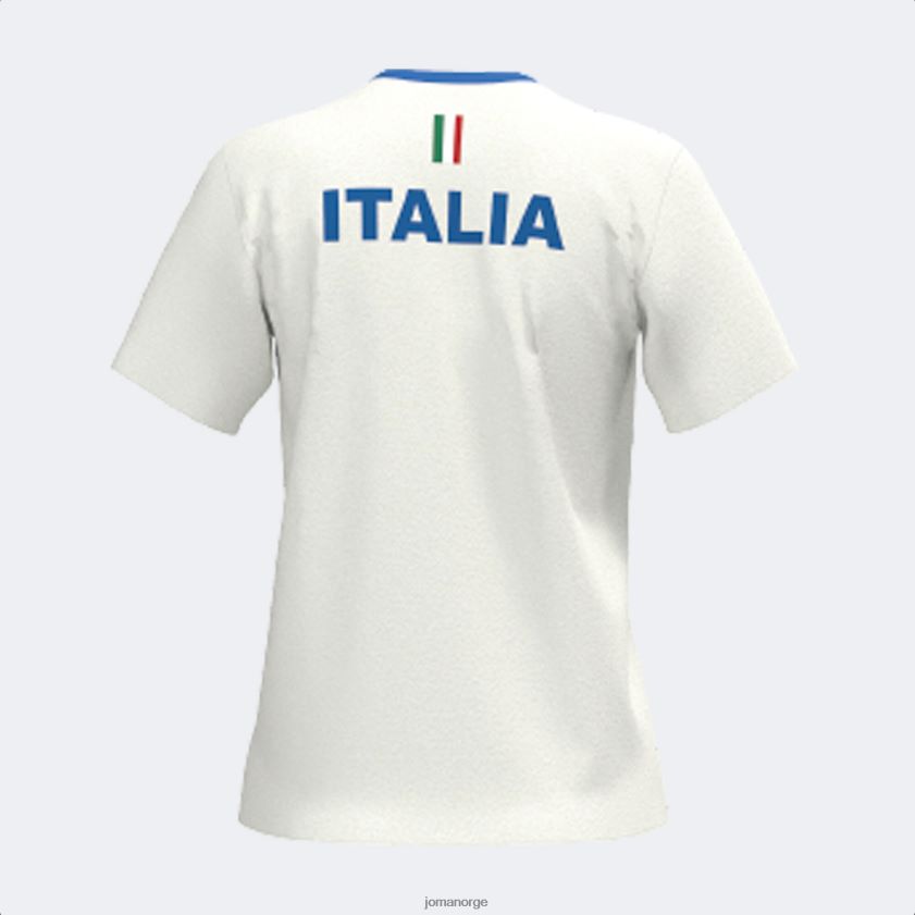 nei Joma skjorte kortermet italiensk tennis- og padelforbund hvit FBD0T02036 kvinner