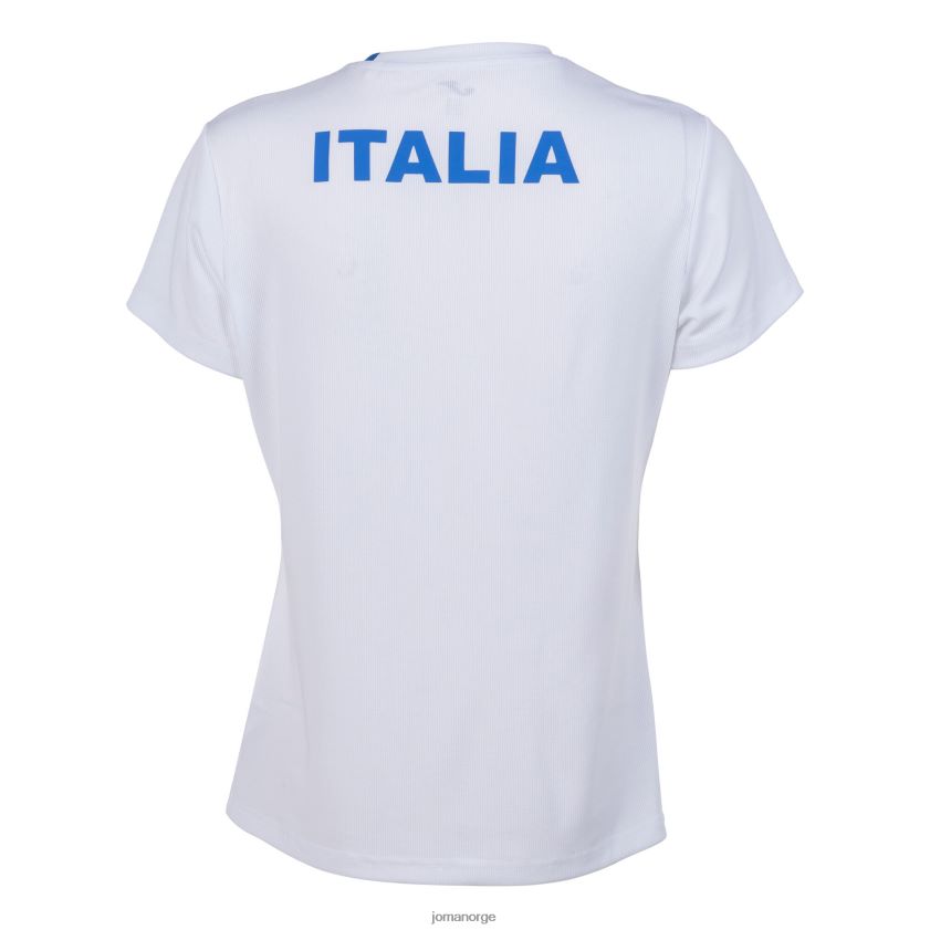 nei Joma skjorte kortermet italiensk tennisforbund hvit FBD0T01809 kvinner