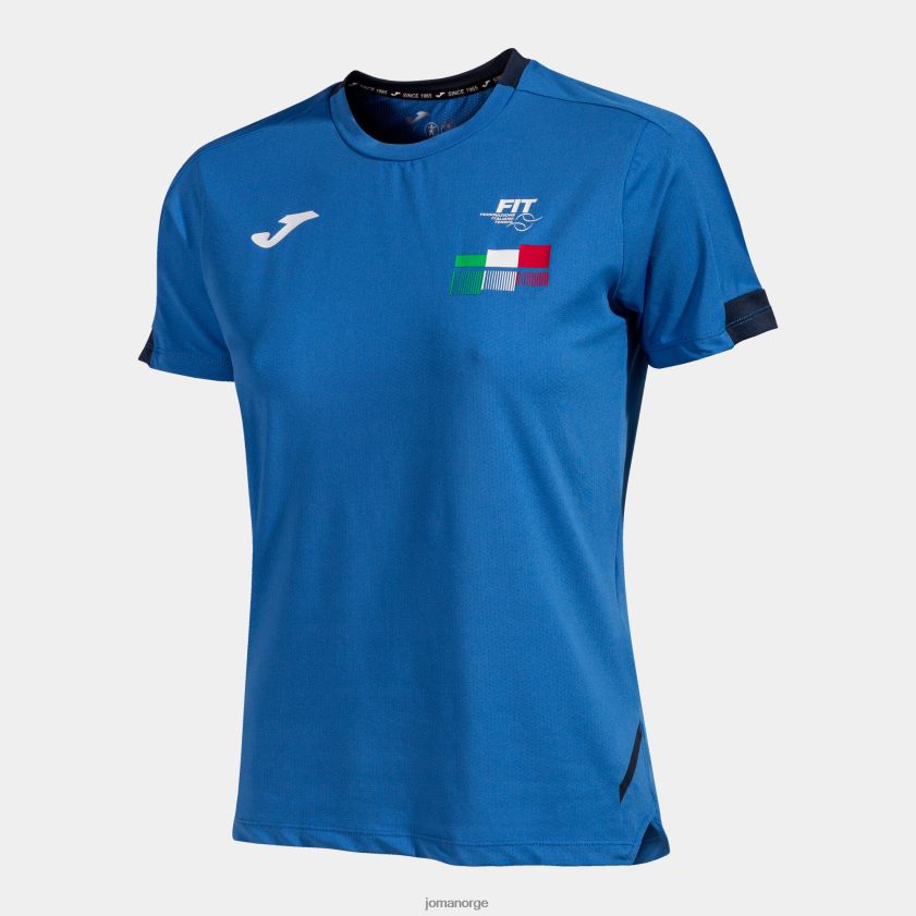 nei Joma skjorte kortermet italiensk tennisforbund kongeblå FBD0T02058 kvinner