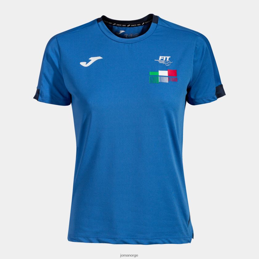 nei Joma skjorte kortermet italiensk tennisforbund kongeblå FBD0T02058 kvinner