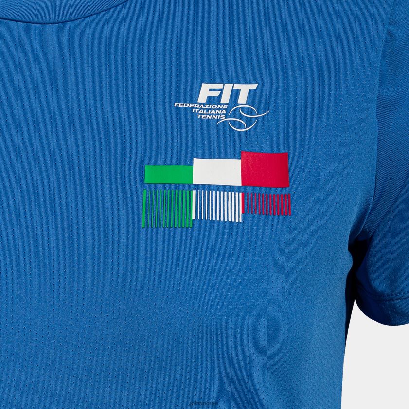 nei Joma skjorte kortermet italiensk tennisforbund kongeblå FBD0T02058 kvinner