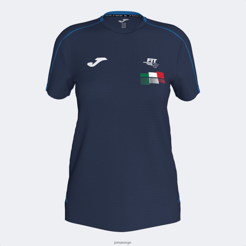 nei Joma skjorte kortermet italiensk tennisforbund marineblå FBD0T02433 kvinner