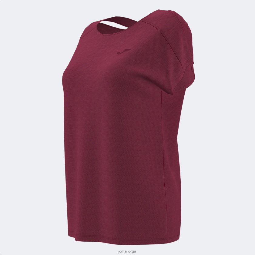 nei Joma skjorte kortermet kjerne burgunder FBD0T02121 kvinner
