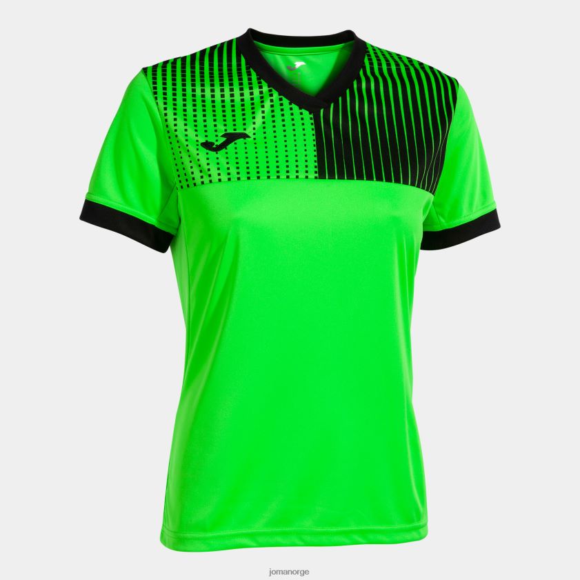 nei Joma skjorte kortermet øko supernova fluorescerende grønn svart FBD0T01745 kvinner