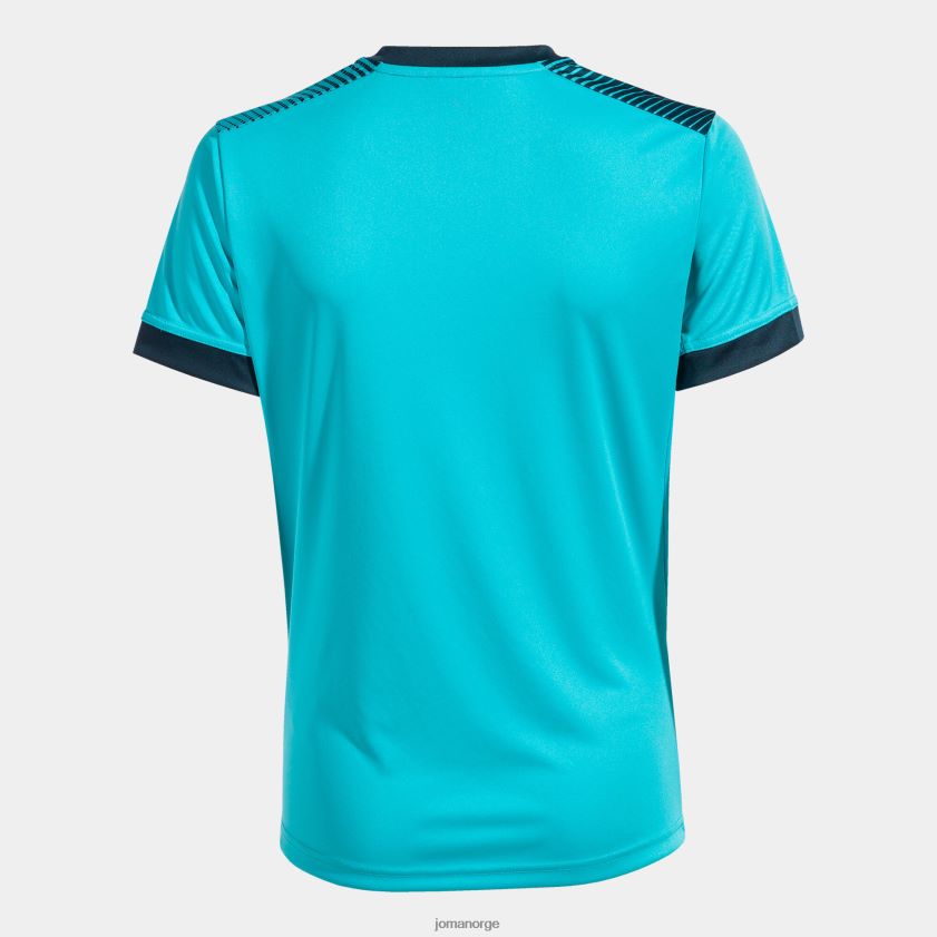 nei Joma skjorte kortermet øko supernova fluorescerende turkis marineblå FBD0T03770 kvinner