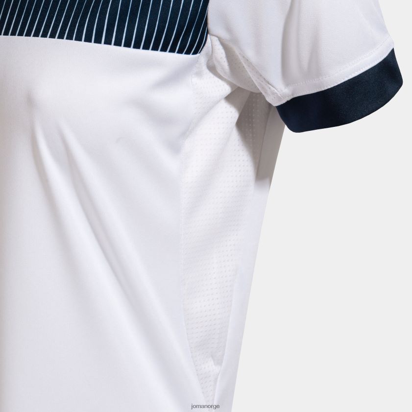 nei Joma skjorte kortermet øko supernova hvit marineblå FBD0T01924 kvinner