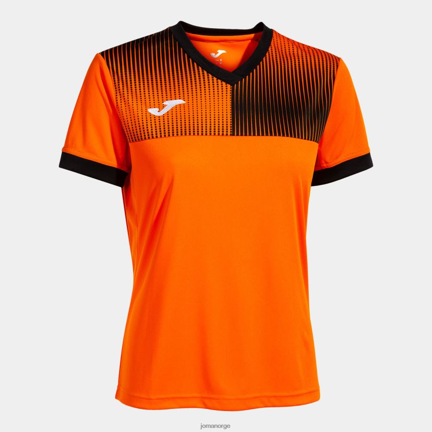 nei Joma skjorte kortermet øko supernova oransje svart FBD0T02171 kvinner
