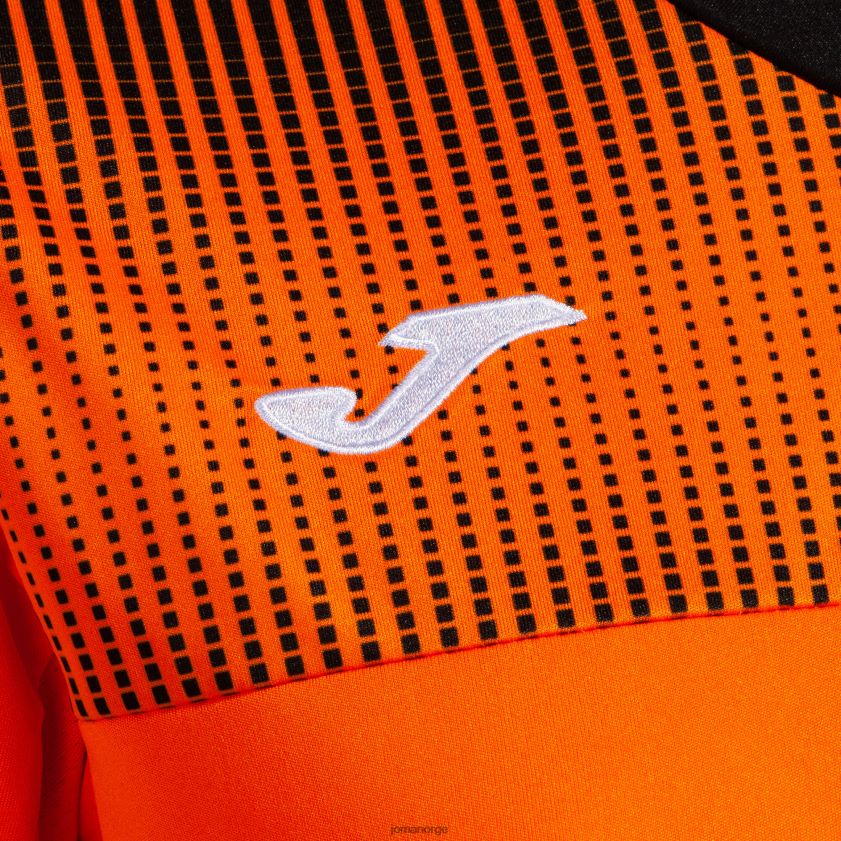 nei Joma skjorte kortermet øko supernova oransje svart FBD0T02171 kvinner
