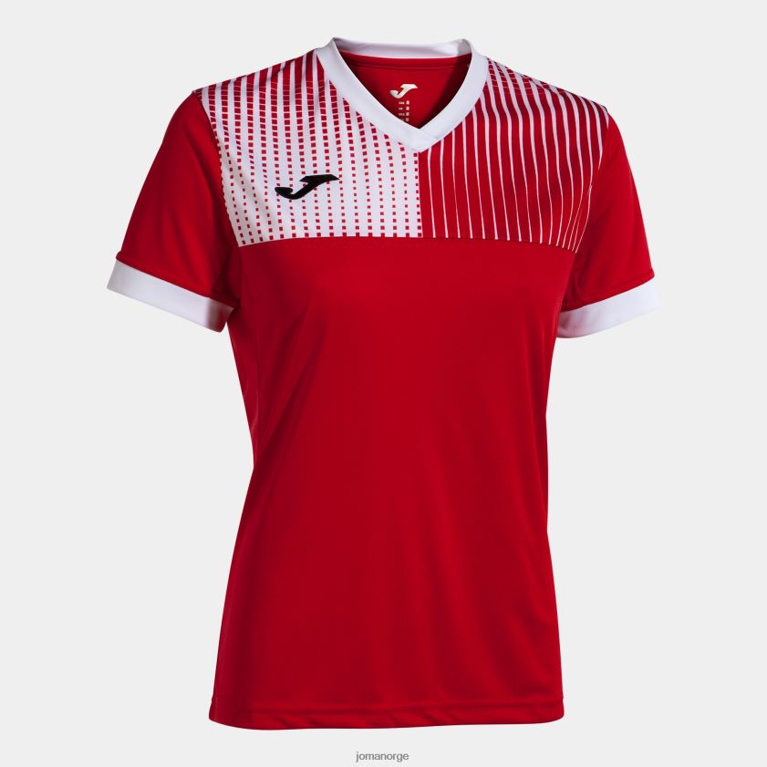 nei Joma skjorte kortermet øko supernova rød Hvit FBD0T02158 kvinner