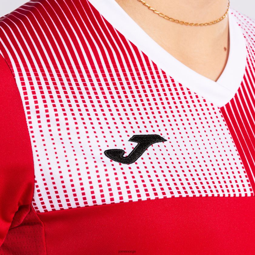 nei Joma skjorte kortermet øko supernova rød Hvit FBD0T02158 kvinner