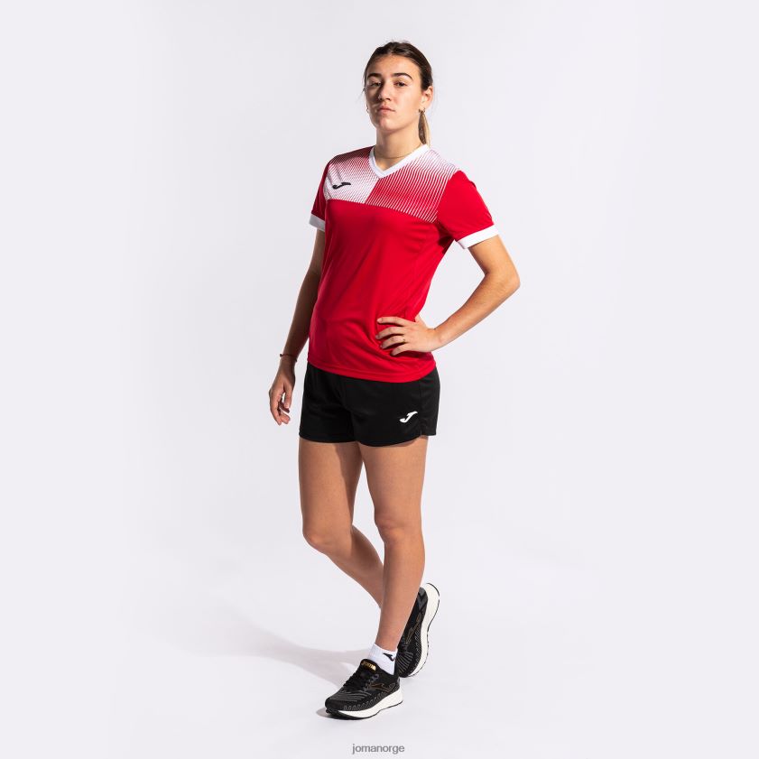 nei Joma skjorte kortermet øko supernova rød Hvit FBD0T02158 kvinner