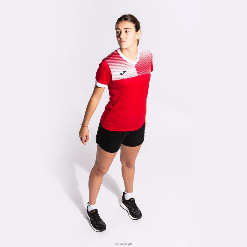nei Joma skjorte kortermet øko supernova rød Hvit FBD0T02158 kvinner