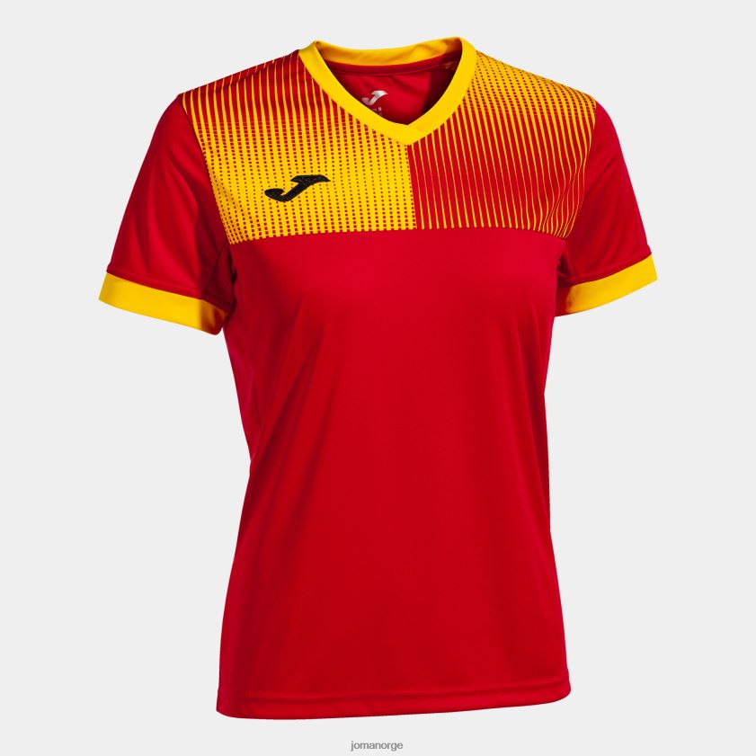 nei Joma skjorte kortermet øko supernova rød gul FBD0T01602 kvinner