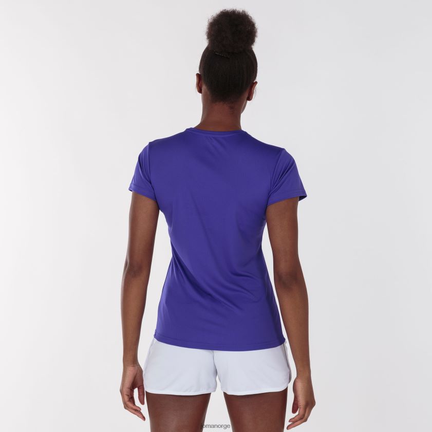 nei Joma skjorte kortermet kombi lilla FBD0T03810 kvinner