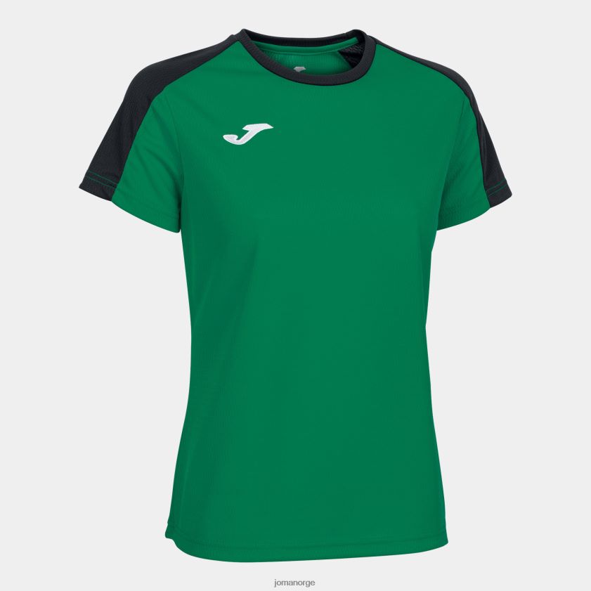 nei Joma skjorte kortermet økomesterskap grønn svart FBD0T02377 kvinner