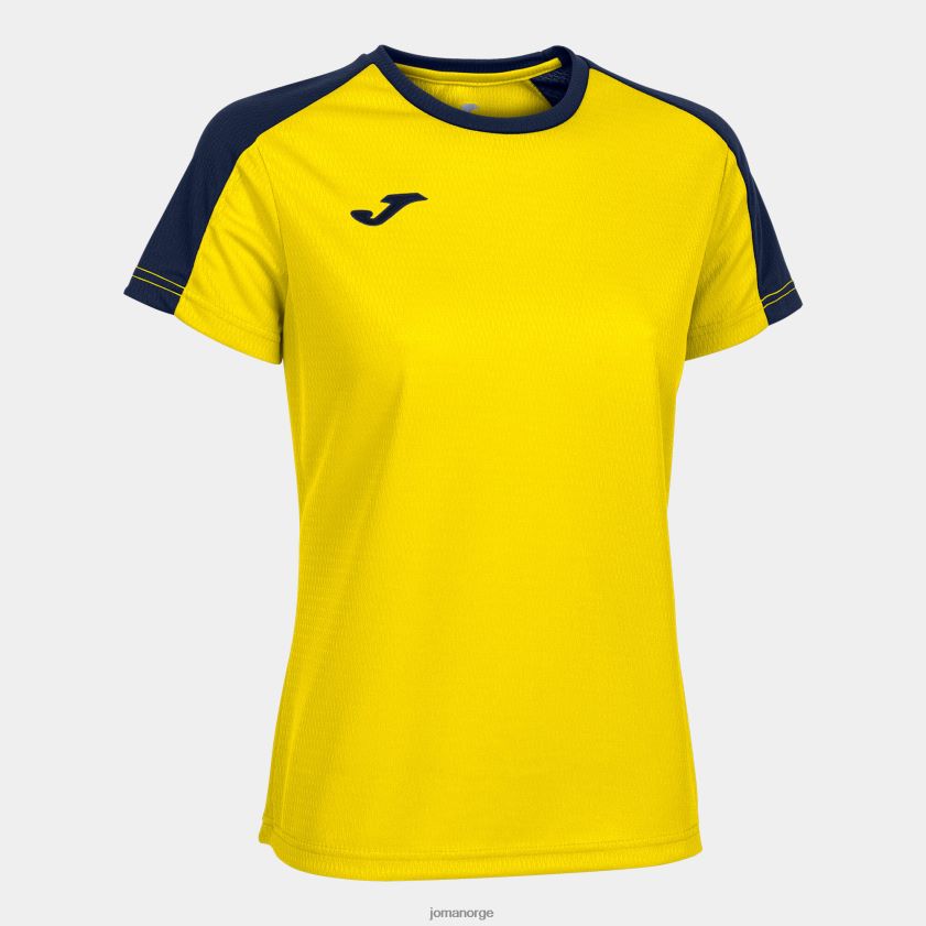 nei Joma skjorte kortermet økomesterskap gul marineblå FBD0T02382 kvinner