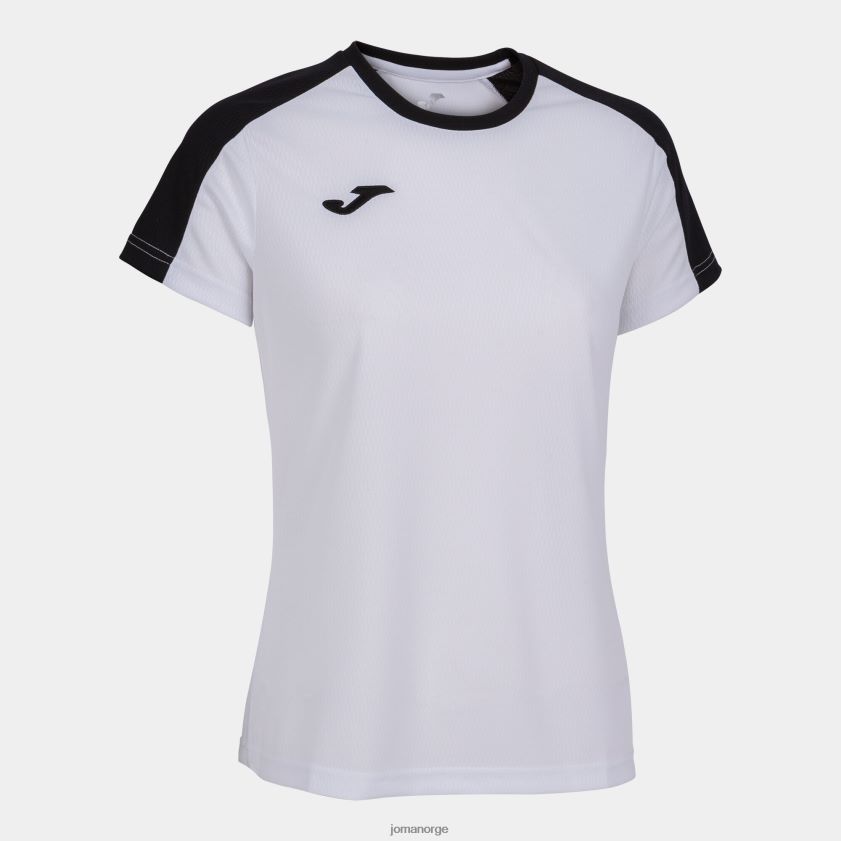 nei Joma skjorte kortermet økomesterskap hvit svart FBD0T02340 kvinner