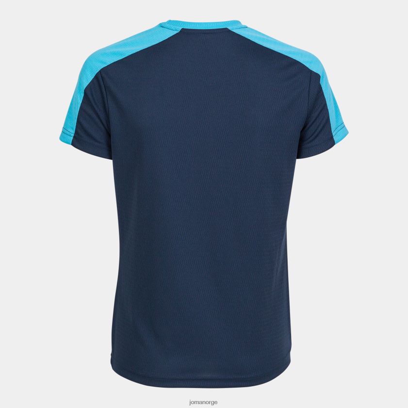 nei Joma skjorte kortermet økomesterskap marineblå fluorescerende turkis FBD0T02228 kvinner