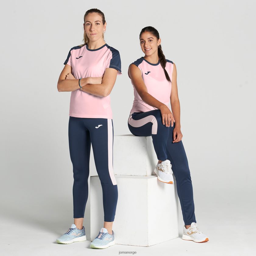 nei Joma skjorte kortermet økomesterskap rosa marineblå FBD0T02374 kvinner