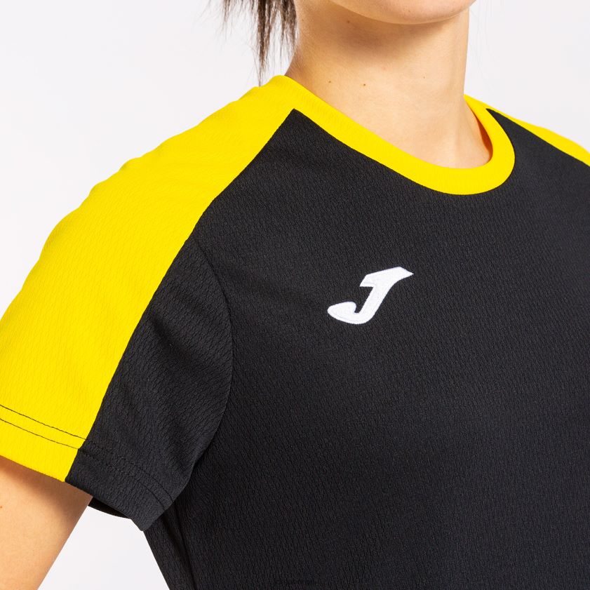 nei Joma skjorte kortermet økomesterskap svart gul FBD0T04003 kvinner