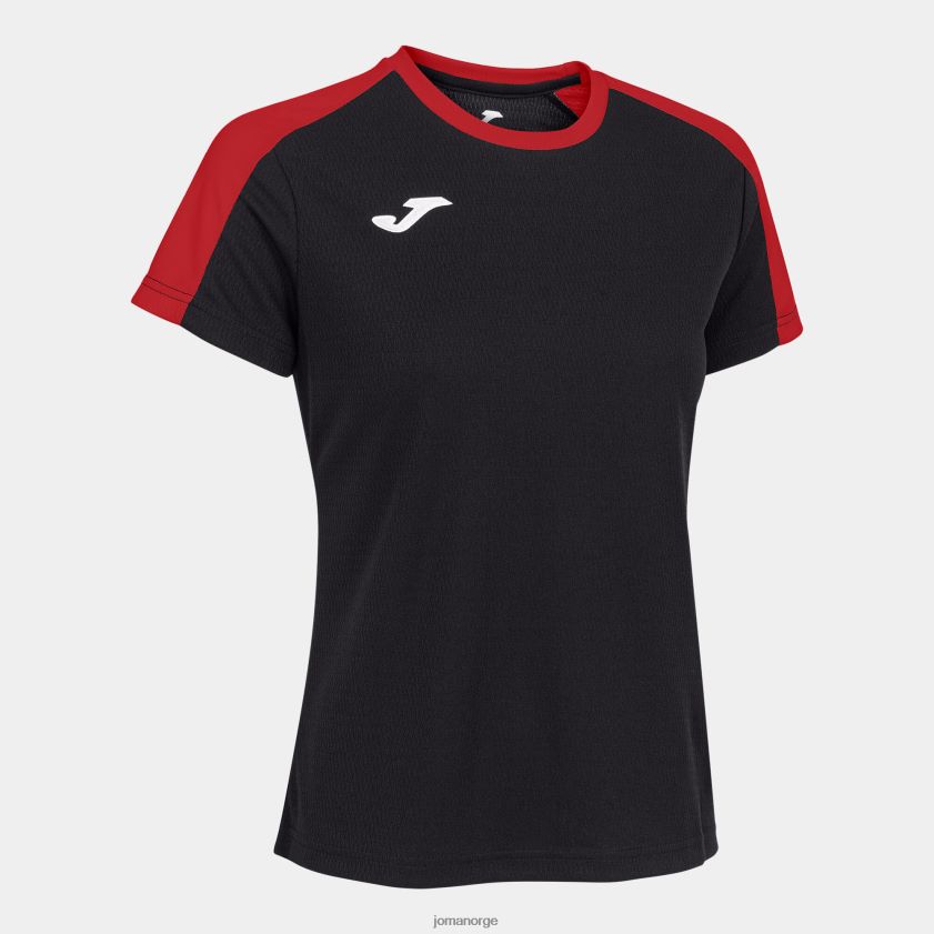 nei Joma skjorte kortermet økomesterskap svart, rød FBD0T01707 kvinner