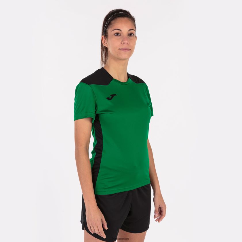 nei Joma skjorte kortermet mesterskap vi grønn svart FBD0T02470 kvinner