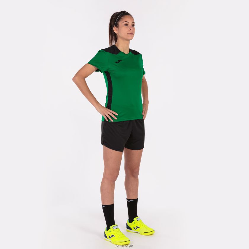 nei Joma skjorte kortermet mesterskap vi grønn svart FBD0T02470 kvinner