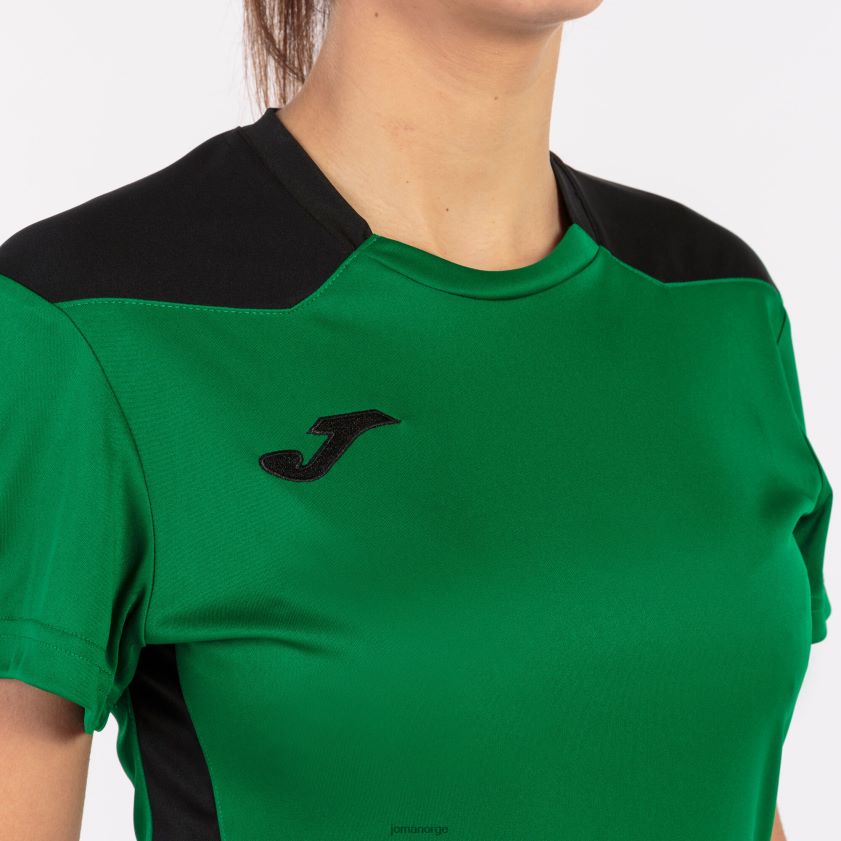nei Joma skjorte kortermet mesterskap vi grønn svart FBD0T02470 kvinner