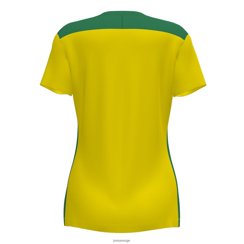 nei Joma skjorte kortermet mesterskap vi gul-grønn FBD0T03616 kvinner