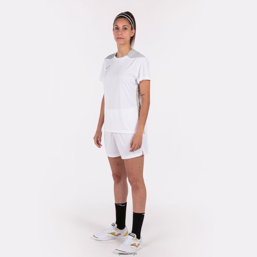 nei Joma skjorte kortermet mesterskap vi hvit grå FBD0T02661 kvinner
