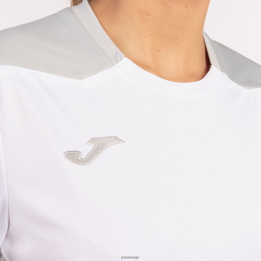 nei Joma skjorte kortermet mesterskap vi hvit grå FBD0T02661 kvinner