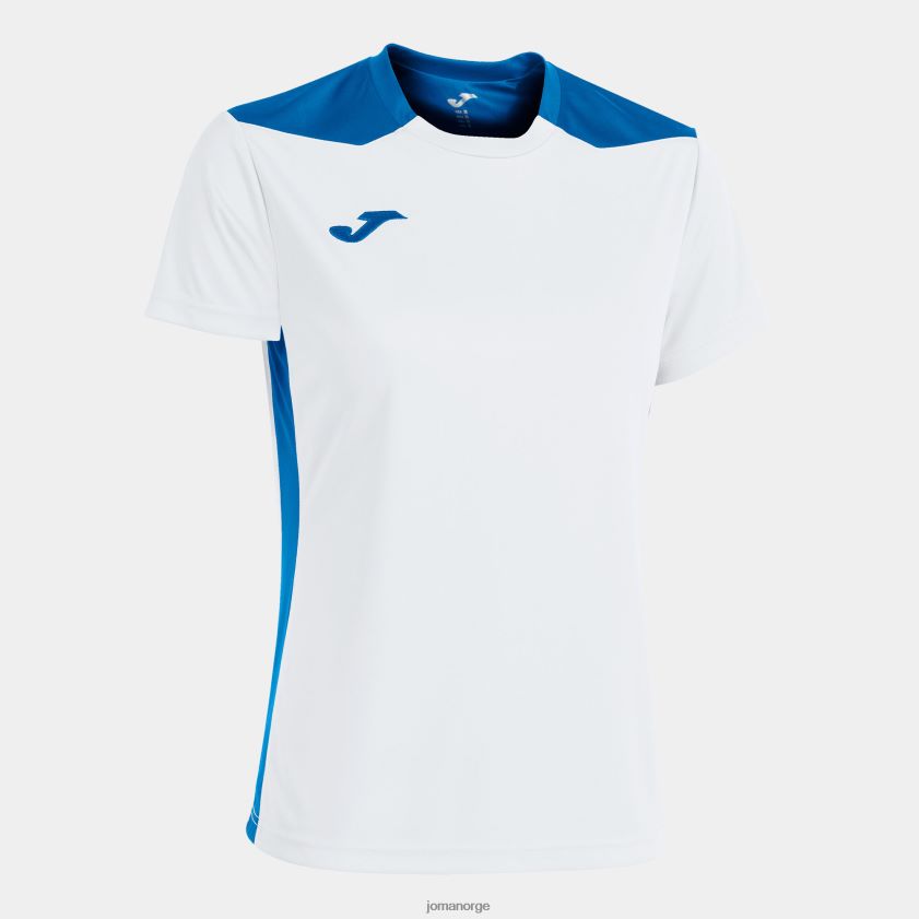 nei Joma skjorte kortermet mesterskap vi hvit kongeblå FBD0T03963 kvinner