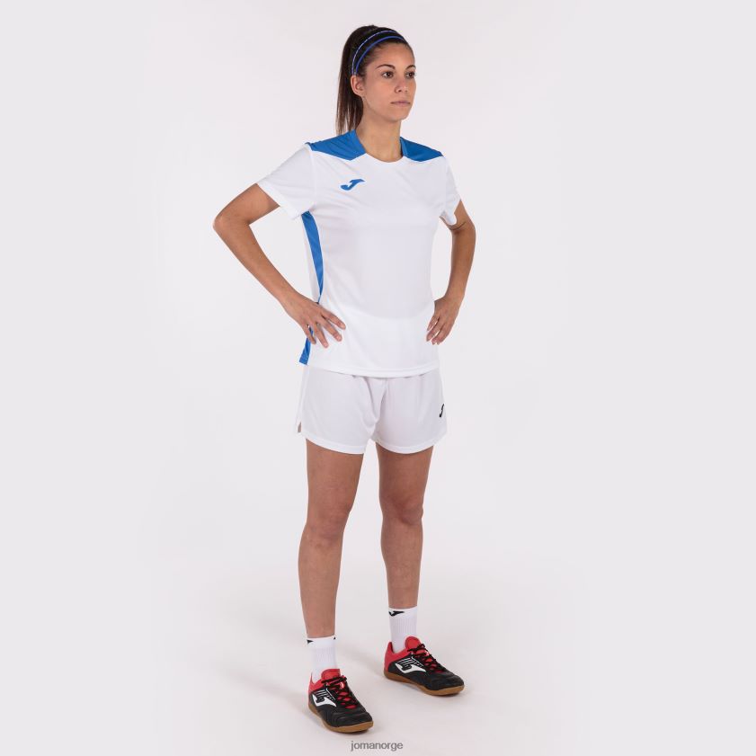 nei Joma skjorte kortermet mesterskap vi hvit kongeblå FBD0T03963 kvinner