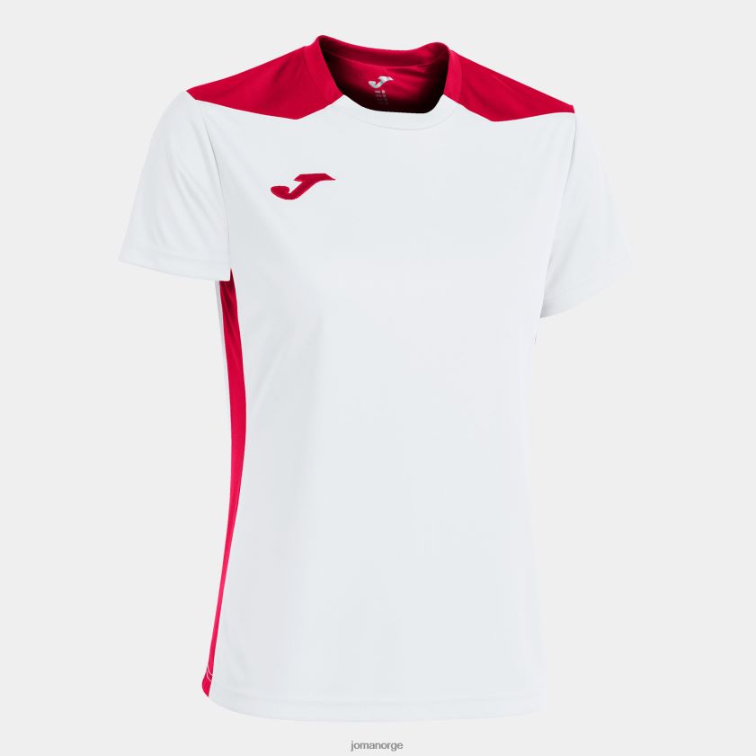 nei Joma skjorte kortermet mesterskap vi hvit rød FBD0T02660 kvinner