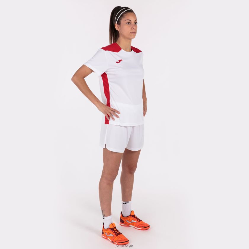 nei Joma skjorte kortermet mesterskap vi hvit rød FBD0T02660 kvinner