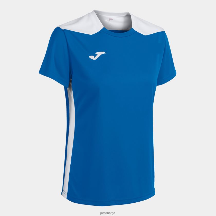 nei Joma skjorte kortermet mesterskap vi kongeblå hvit FBD0T02375 kvinner