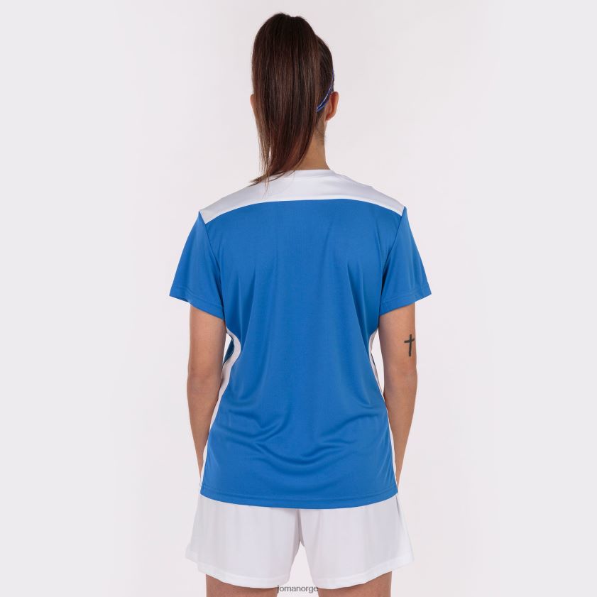 nei Joma skjorte kortermet mesterskap vi kongeblå hvit FBD0T02375 kvinner