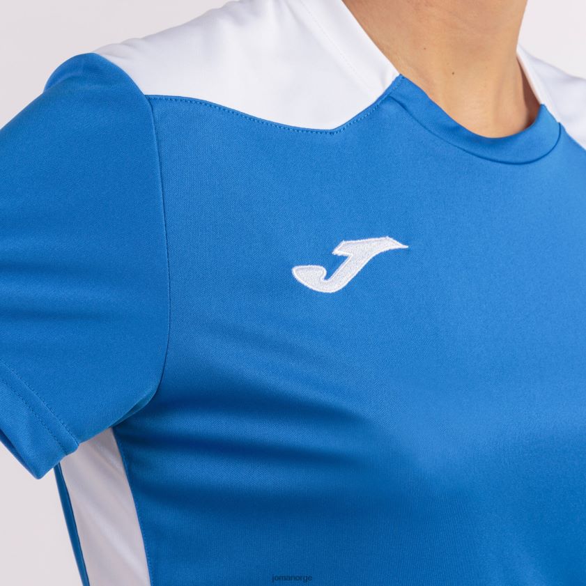 nei Joma skjorte kortermet mesterskap vi kongeblå hvit FBD0T02375 kvinner
