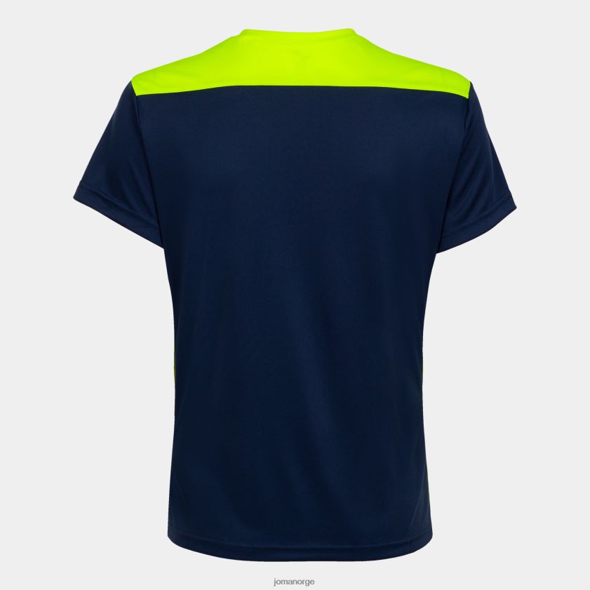 nei Joma skjorte kortermet mesterskap vi marineblå fluorescerende gul FBD0T02662 kvinner