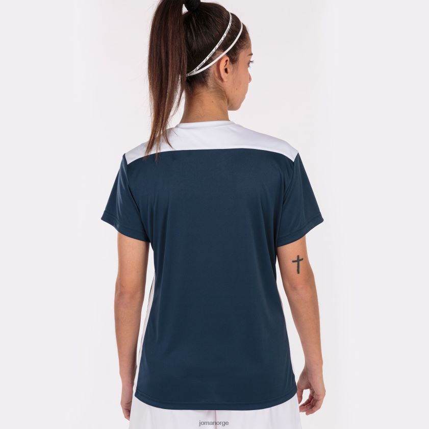 nei Joma skjorte kortermet mesterskap vi marineblå hvit FBD0T02002 kvinner